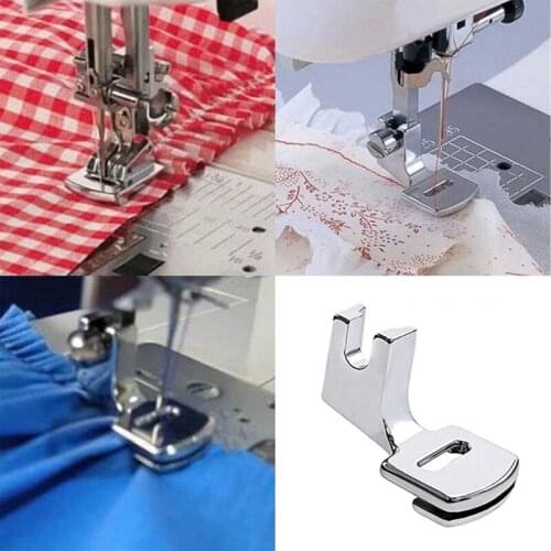 2021 New Wholesale Walking Fold Hem Presser Foot Feet Kit For Sewing Machine Home Tool