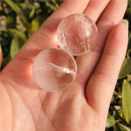 Natural White Quartz Crystal Sphere Ball Clear Quartz Healing Collection Natural Quartz Crystals