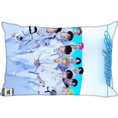 The Boyz Kpop Star Pillowcase Satin Fabric Pillow Cover New Rectangle Zipper Pillow Cases Home Office Wedding Decorative 0622