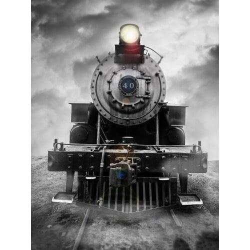New 5D Steam Train Full Diamond Painting cross stitch kits art Snow scene 3D paint by diamonds Christmas decoration gift E1525