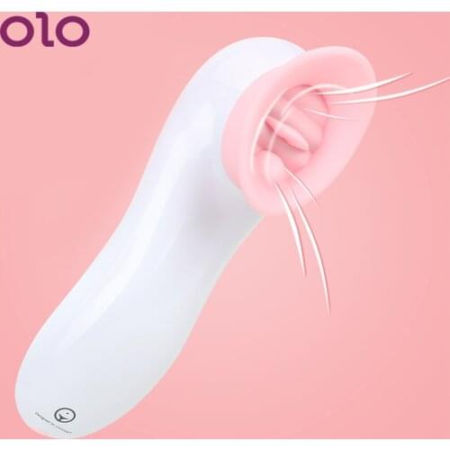 OLO 7 Speeds Nipple Sucker Tongue Vibrators Clitoris G-spot Massage Oral Sex Clit Vagina Stimulator Sex Toys For Women