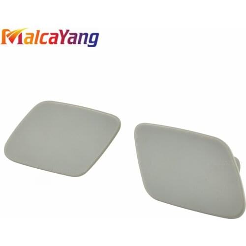 Car Front Left & Right Headlight Washer Jet Spray Nozzle Cover Cap For BMW X5 E70 E72 2007-2011 51657199141 51657199142
