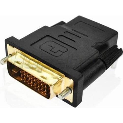 DVI MALE 24 + 1 PIN TO hdmi-compatible FEMALE to DVI male ADAPTER CONNECTOR CONVERTER LAPTOP PC MONITOR 200pcs/lot