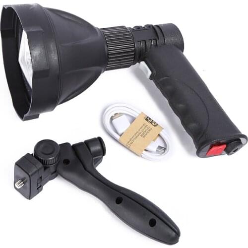 Portable LED Handheld Flashlight LED Torch Spotlight LED Lantern Searchlight Spot Beam for Campe Hunting Daily Use