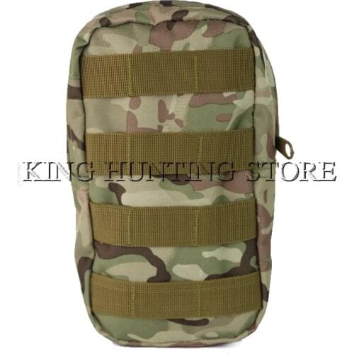 Multicam Tactical Molle Vest Pouch EDC Utility Sports Waist Bag Cell Phone Holster Holder for Paintball Shooting Hunting Bag