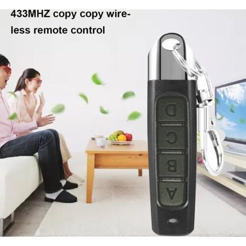 433MHZ Remote Control Garage Gate Door Opener Remote Control Duplicator Clone Cloning Code Car Key Electric Garage Door Key