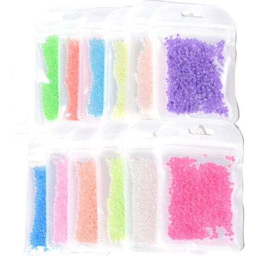 1000pcs 2mm 12 Colors Cream Glass Seed Spacer beads With Hole DIY Bracelet Earrings Charms Necklace For Jewelry Making A20