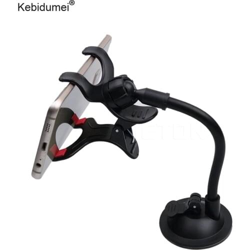 Kebidumei 2017 Universal Long Arm 360 degree Rotating Car Windshield Mount Bracket Phone Holder stands Car Accessories