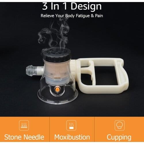 Moxibustion Cupping Vacuum Set Chinese Medical Cupping Therapy Cups Massage Cellulite Body Relaxation