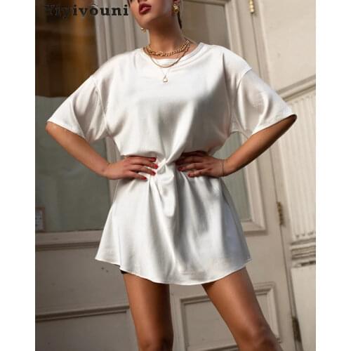 Женские шелковые футболки Yiyiyouni China At AliExpress