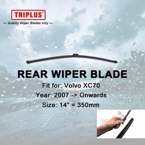 Rear Wiper Blade for Volvo XC70 (2007-Onwards) 1pc 14" 350mm,Car Rear Windscreen Wipers,for Back Window Windshield Wiper Blades