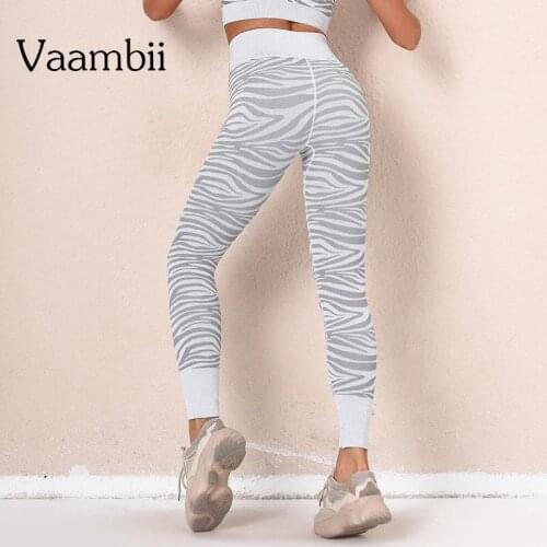 Women Tights Stripe Leggings Seamless Push Up Fitness Leggings High Waist Leggings 2021 Yoga Pants Womens Workout Clothing