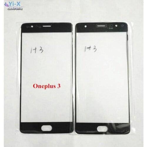 1PCS for Oneplus 3 Front Outer Glass Lens Replacement Part for One plus 3 A3000 Touch Screen Glass Cover