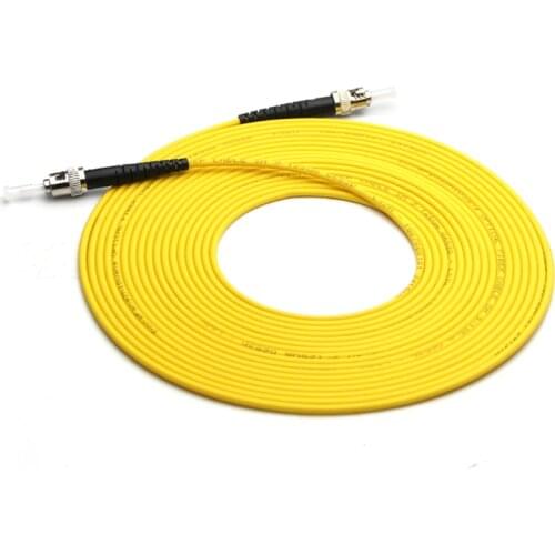 10pcs ST to ST 3m Fiber Patch Cable optical fiber Patch cord 3.0mm PVC G652d , fiber Jumper Simplex FTTH Optic Cable