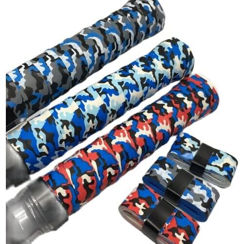 20 pcs ZARSIA NEW camouflage PU dry feel tennis overgrip , Perfume badminton racket overgrip skidproof fishing rod grip 5 colors
