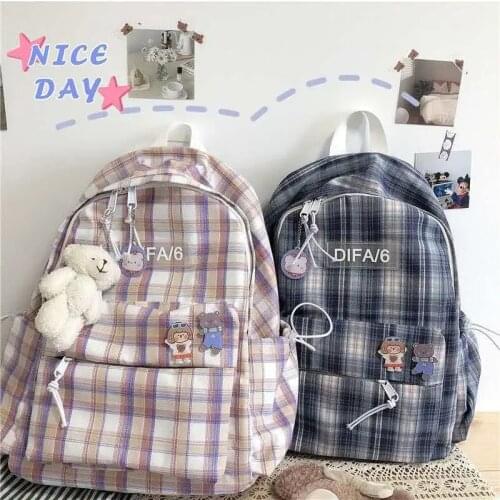 2021 Cute backpacks women Kawaii students backpacks school bags for women Nylon pink travel bags for soft Girls new fashion