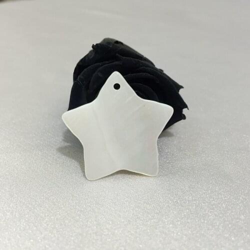 28-30MM 50Pcs Star 100% Natural Shell Charm Pendants Jewelry Bead Jewellery Charms Findings Accessories
