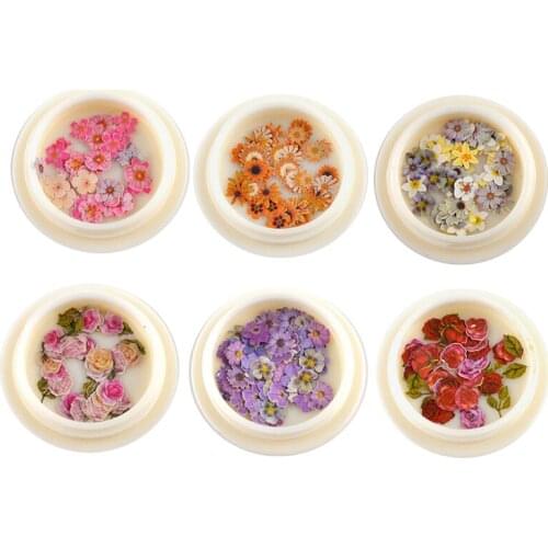 6Pcs Flower Wood Pulp Resin Fillings Rose Flower Dasiy Flower Hairpin Pendant Decor Resin Molds Fillers Jewelry Making