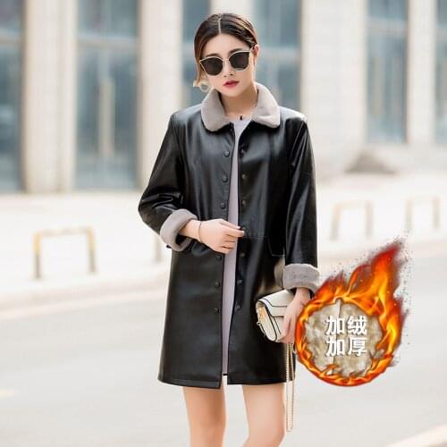 Ailutong Womens Winter Leather Jackets
