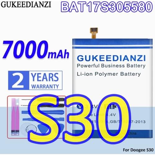 High Capacity GUKEEDIANZI Battery BAT17S305580 7000mAh For Doogee S30