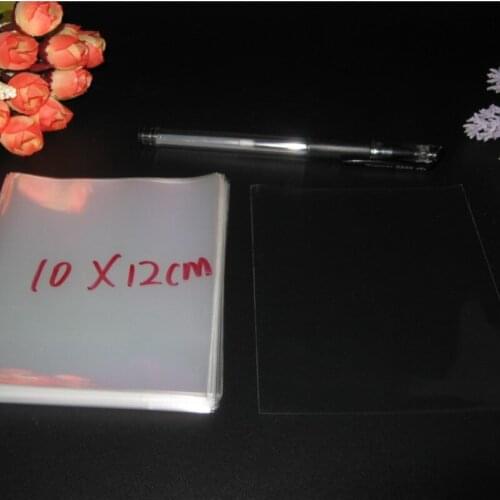 Almacenamiento Comida Clear Cellophane Bags 10x12cm Transparent Opp Cosmetic Plastic Packing Bag Gift Candy Tools Flat Pocket