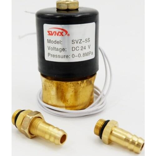 SVZ-5S AC DC 24V 36V 220V Wire feeder Argon Arc Welding Machine Plasma solenoid valve 2 position 2 way solenoid valve