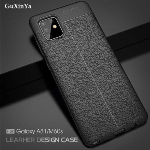 For Case Samsung Galaxy A81 Cover Luxury Leather ShockProof TPU Protective Phone Case For Samsung A81 Fundas M60S Coque