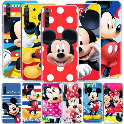 Cute Mickey Disney Mouse for Xiaomi Redmi Note 10 10S 9 9T 9S 9Pro Max 8T 8Pro 8 7 6 5 Pro 5A 4 Soft Transparent Phone Case
