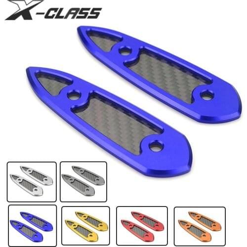 For Yamaha YZF R25 R3 Motorcycle Rear View Mirrors Mount Holder Decorative Cover Blue Red Gold Black CNC Aluminum Accessories