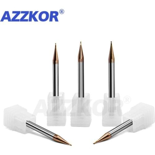 0.25mm-0.95mm Milling Cutter Alloy Coating Tungsten Steel Tool Cnc Maching Small Diameter Endmill Face Mill Cutter Machine Tools