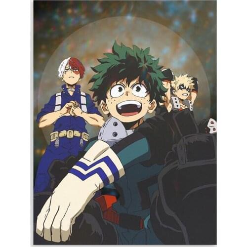 HD Prints My Hero Academy Canvas Painting Modular Wall Art Anime Boys Pictures Home Decoration Bedroom Bedside Background Poster