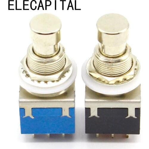 3PDT 9 pins Guitar Effects push button Switch foot pedal switches guitar switch