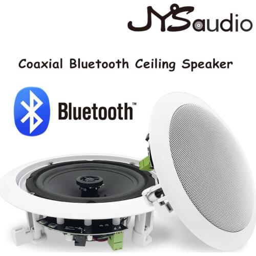 Coaxial Bluetooth Ceiling Speaker In-wall Installation 6inch or 8inch 60-80Watts Big Power Ceiling Loadspeaker On-wall Subwoofer