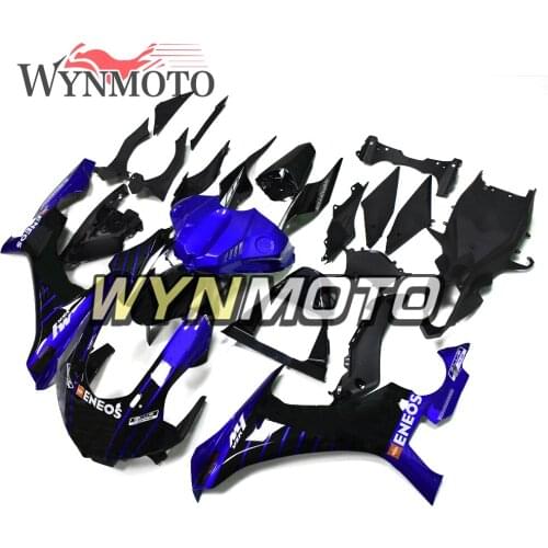 Complete Black Blue Fairings Kit For Yamaha YZF1000 2015 2016 R1 Year 15 16 Injection ABS Plastics Bodywork Frames Panels Covers