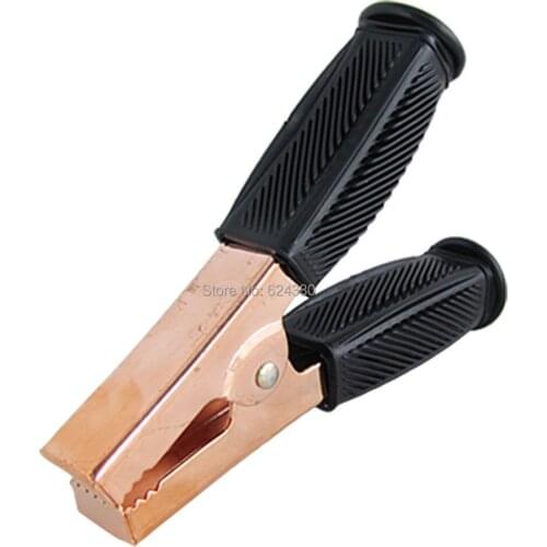 Plastic Coated Copper Welding Ground Earth Clip Alligator Clamp Connector 500A 15cm 5.9" Long