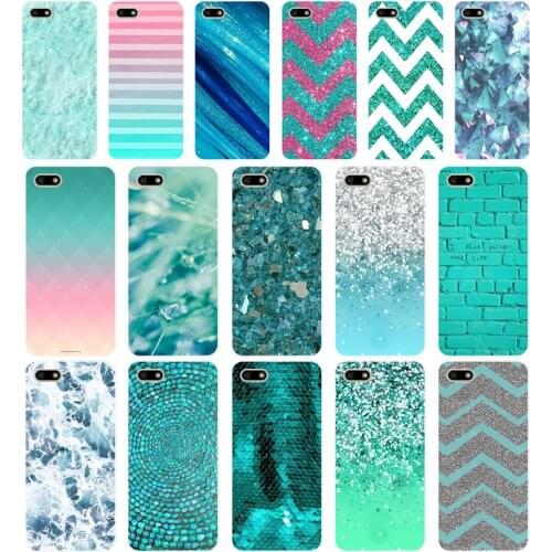 211H Fashion Aqua Silver Green Mint Soft Silicone Tpu Cover Case for huawei Honor 7a pro 7x play case
