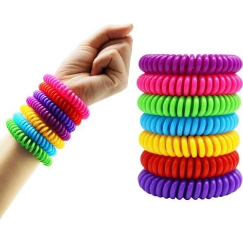 Natural Vegetable Oils Elastic Anti-mosquito Repellent Phone Strap Elastic Bracelet Hand Ring Wristband LX4687