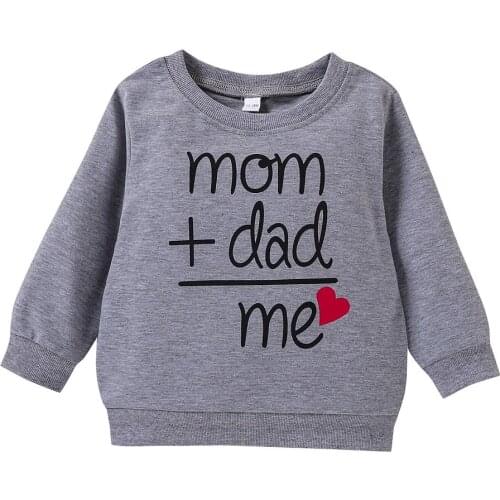 Baby Boy Girl Clothing Newborn Baby Letter Print Pullover Infant Casual Sweatsuit for Toddler Winter Spring Long Sleeve Hoodies
