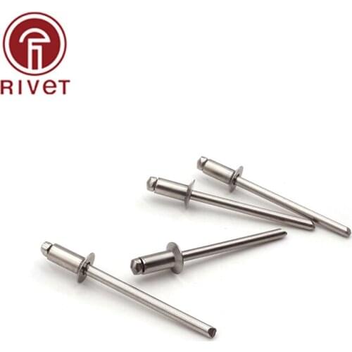 Rivets ISO 15984 M5*8/10/12/16/25/30/35 200PCS Stainless Steel Blind Rivets Open End Countersunk Head Rivets Decorative Rivets