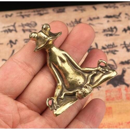 1PC Retro Zen Meditate Frog Turtle Tea Pet For Home Decor Desktop Ornament Stick Holder Craft Gift Brass Censer Animal Sculpture