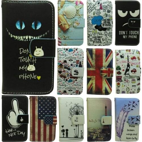 1x Don't Touch My Phone Seashell Wallet Flip case cover for Doogee X9 mini Shoot 1 2 X50 X55 X53 X60 X70