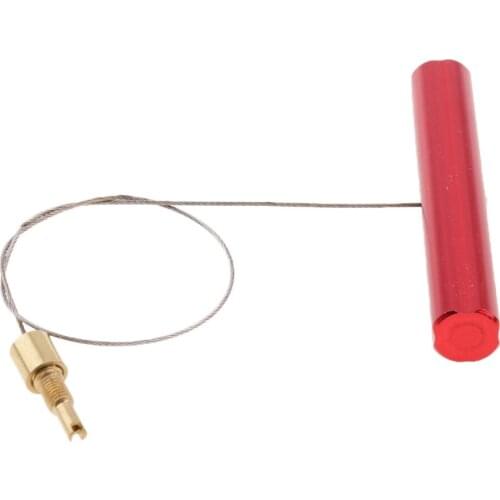 2pcs Tire Valve Stem Fishing Tool Puller (with Valve Core Remover) Repair Accessory for Motorcycles ATV Dirt Bikes - Black+Red