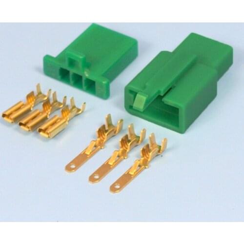 20/50/100sets/lot 3 Pin/Way 2.8mm Mini Electrical Connector Kit Green Black Red Motorbike Motorcycle Car