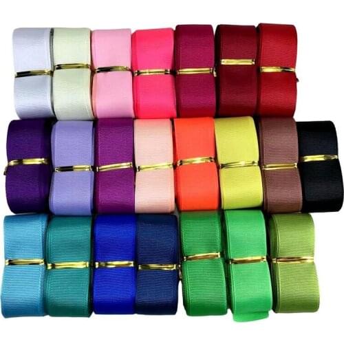 25mm 20 meters Grosgrain Ribbons Handmade DIY Headwear Accessories Wedding Party Decorations Wrap Gift