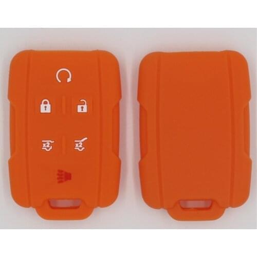 3PC 6 Buttons Silicone Key Fob Cover Case for 2017-2018 Chevrolet Silverado Colorado GMC Canyon Sierra