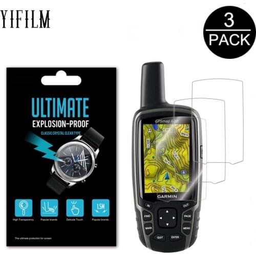 3Pack For Garmin GPSMAP 62 62s 62sc 63 63sc 63st 64 64st Worldwide Handheld GPS LCD Film Nano Explosion-proof Screen Protector