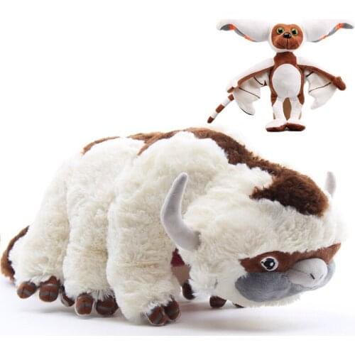 50cm Avatar The Last Airbender Anime Plush Toys Kawaii Appa Avatar Plush Stuffed Dolls Cartoon Momo Stuffed Toys Christmas Gift