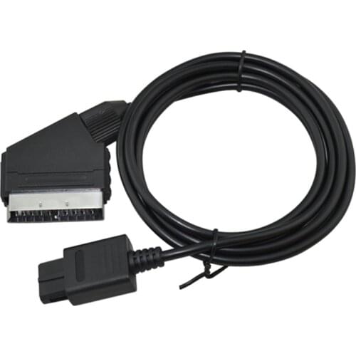 A/V TV Video Game cable Scart Cable For Nintendo SNES for Gamecube and N64 Console Compatible with NTSC system