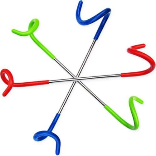 Outdoor Car Camping Cookware Multifunctional Hook Metal Tent Lamp Double Head Pig Tail S-shaped Rack Two-way Universal Hanging