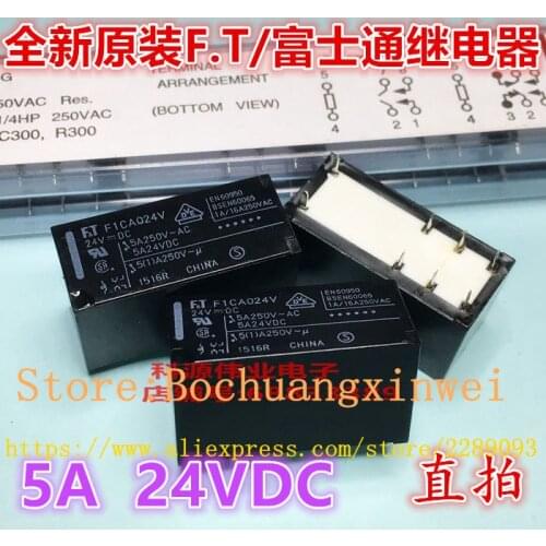 Free Shipping 100% NEW FTR-F1CA024V 24VDC F.T-F1CA024V FT F1CA024 24V 5A POWER RELAY